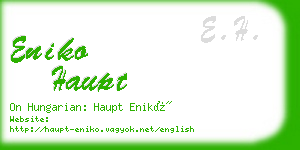 eniko haupt business card